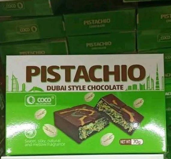 菓子 Dubai Chocolate Dubai Chocolate Bar Pistachio Knafeh - Luxury Rich Milk