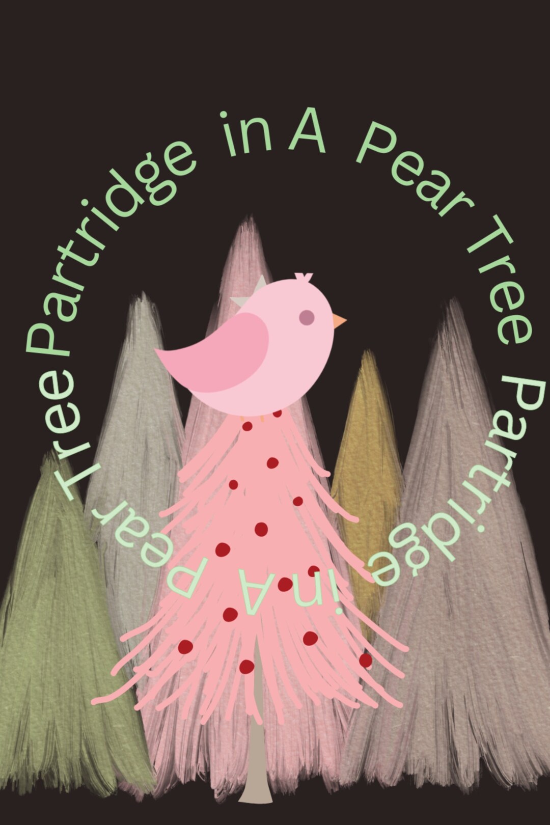12 Days of Christmas Partridge in Pear Tree Holiday Decor Etsy