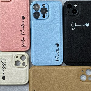 Personligt veganskt läderfodral för mobilen: Anpassat iPhone-fodral bild 9