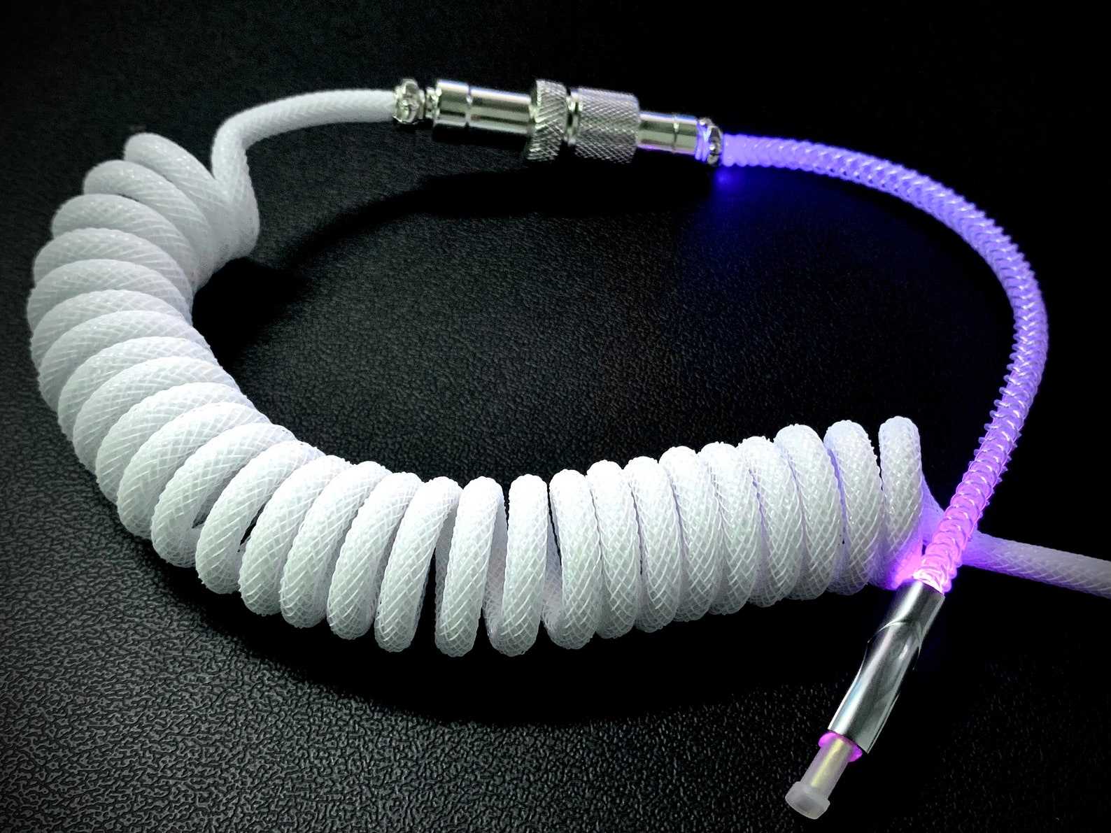 Coiled Cable / RGB Luminous Coiled Mechanical Keyboard Cable / - Etsy