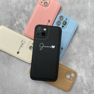 Personligt veganskt läderfodral för mobilen: Anpassat iPhone-fodral bild 3