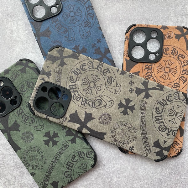 Suede Cross Print iPhone Case | iPhone 15 14 13 12 11 Pro Max case iPhone 7 8 6 XR case Cute iPhone X XS Max Case