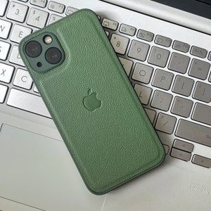 Coque en cuir pour iPhone 14 Coque pour iPhone 15 14 13 12 11 Pro Max Coque pour iPhone XR Jolie coque pour iPhone X XS Max Green