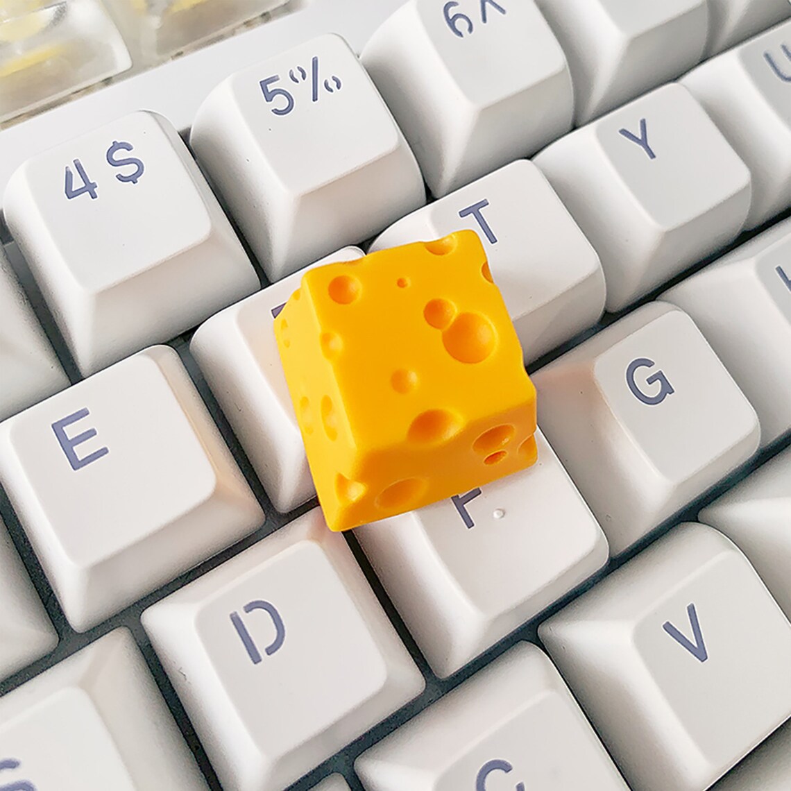 Cheese Artisan Keycap Cute Keycap Esc Keycap 1U Keycap Etsy