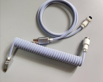 Câble enroulé / Câble de clavier enroulé USB C / Câble de clavier mécanique personnalisé