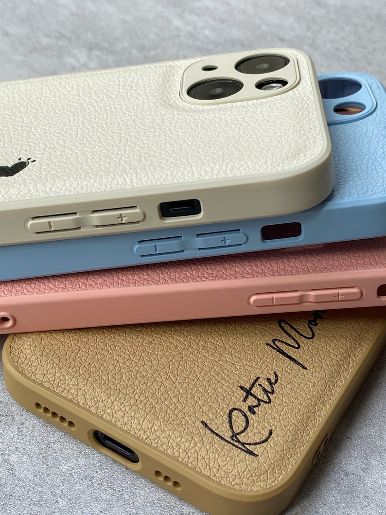 Personligt veganskt läderfodral för mobilen: Anpassat iPhone-fodral bild 8