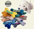 Dog bone 19 cm embroidered with name toy dog toy personalized with squeaker or rattle bone dog toy dog bone