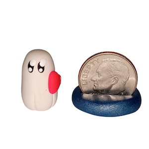 Tiny Handmade Miniature Clay Ghost Figure