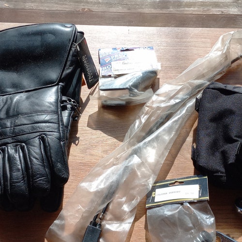 Lot Vintage Motorcycle / Snowmobile Parts, Supplies, Harley Davidson, HD, Drag shops Specialties, Biker, Sled, Sporting Parts