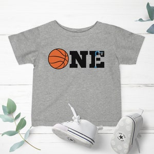 Basketball One Shirt, First 1st Birthday One Basketball, Basketball Shirt, Basketball Jersey, One Year Old Jersey, 1st Birthday Jersey