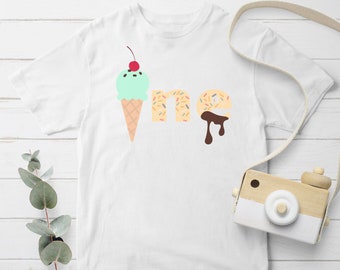 Sweet One Ice Cream Girls 1st Birthday Shirt,First Birthday Shirt ,Ice Cream Birthday, Ice Cream Party, Ice Cream Shirt, Birthday Girl Shirt
