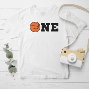 Basketball One Shirt, First 1st Birthday One Basketball, Basketball Shirt, Basketball Jersey, One Year Old Jersey, 1st Birthday Jersey