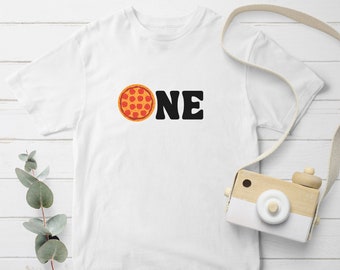 One Pizza Birthday Shirt,1st Birthday Pizza Shirt,1 Pizza Shirt,1st Birthday, Pizza Theme Birthday Party Shirts, Pizza and Pizza Slice Shirt