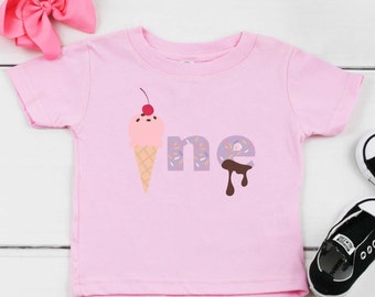 Sweet One Ice Cream Girls 1st Birthday Shirt,First Birthday Shirt ,Ice Cream Birthday, Ice Cream Party, Ice Cream Shirt, Birthday Girl Shirt