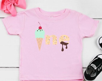 Sweet One Ice Cream Girls 1st Birthday Shirt,First Birthday Shirt ,Ice Cream Birthday, Ice Cream Party, Ice Cream Shirt, Birthday Girl Shirt