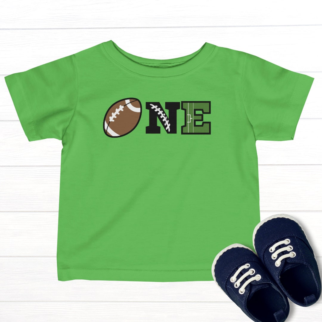 ONE Football Shirt, First Year Down, Football First Birthday Shirt