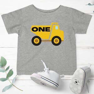 Construction Birthday Shirt, First Birthday Shirt, Birthday Boy Shirt, Dump Truck Birthday, Construction Party Outfit, Construction Shirt