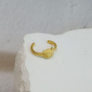 Gold Dragon Face Baby Ring 24K 0.999 Pure 1g | Dol Ring | Baby Gold Band |  돌반지 순금 | 돌 반지 | Baby Gold Ring