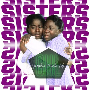 Sisters Flip Effect png, sublimation, flip effect template,