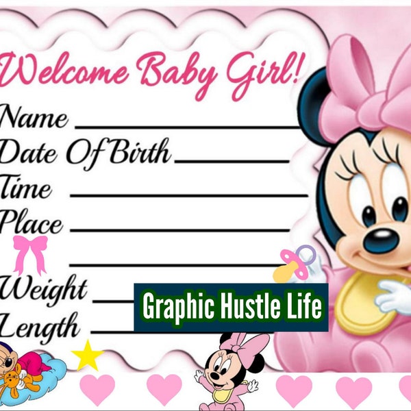 Baby Geburt Stats Kissen Vorlagen,png Bundle,birth stats,template