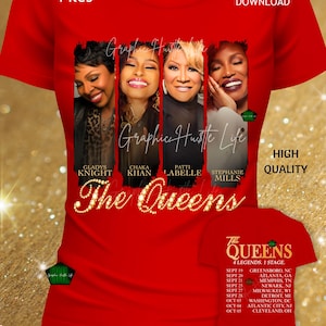 The Queens Tour png, Divas png, chanteuse Gladys png, chanteuse Chaka png, chanteuse Patti png, chanteuse Stephanie png (ajout de dates de septembre à octobre)