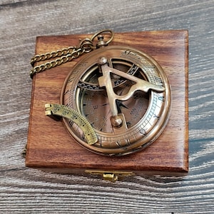 Personalized Sundial Compass, Engraved Compass, Graduation Gifts, Custom Engraved, Anniversary Gifts, Christmas Gifts for Women, Gift forboy