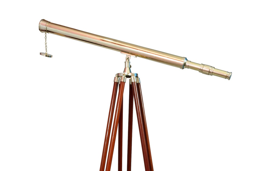Personalized Father's Day Gift, Brass Telescope for Distant Views