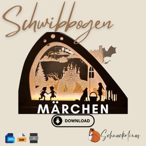 Datei für Lasercutter Schwibbogen "Märchen" 3-lagig