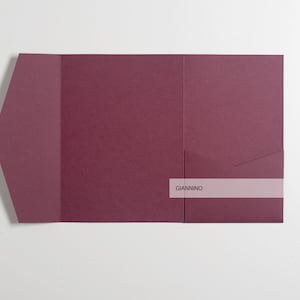 Sobre de bolsillo tamaño A7 de invitación en color burdeos, papelería para bodas, sobre de bolsillo rectangular, sobres RSVP, sobre de bolsillo, colores burdeos