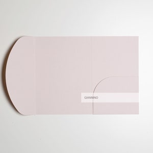 Sobre de bolsillo con forma de arco, color rosa nude, 180 g/m², sobre de bolsillo para boda, sobres de bolsillo para invitaciones, sobre grueso, sobres hechos a mano, listo para enviar