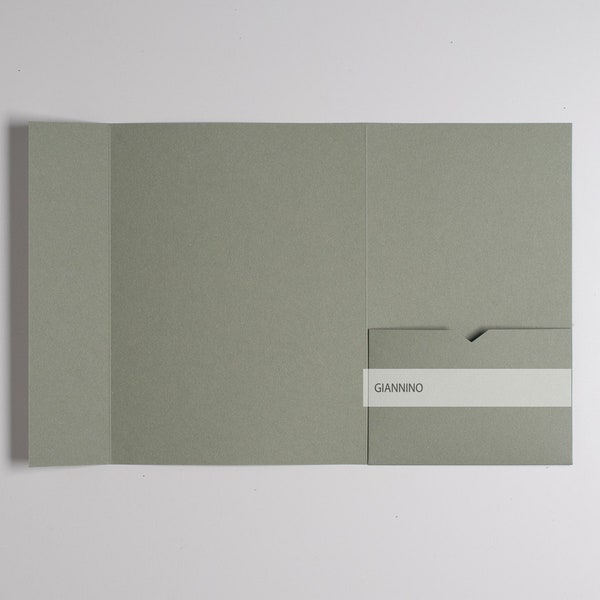 Envelope pocket C5/A5,  green wallet envelope, wedding stationery, rectangular pocket fold, rsvp envelopes, envelope sage green