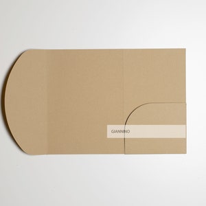 Sobre de bolsillo plegable, papel kraft, 180 g/m², sobre de bolsillo para bodas, sobres de bolsillo plegables para invitaciones, sobre grueso, sobres hechos a mano, listo para enviar