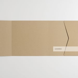 Busta tascabile, marrone kraft, buste per inviti di nozze, busta quadrata, invito tascabile, buste RSVP, buste per regalo