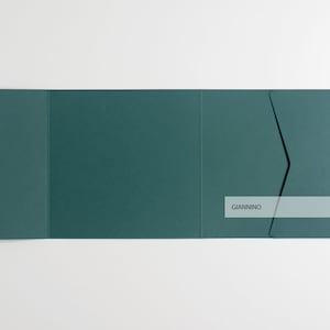 Busta tascabile, verde scuro, busta per invito, buste per matrimonio, invito tascabile quadrato, buste RSVP, buste per regalo