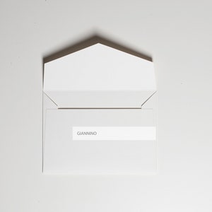 Einladungsumschlag, weißer Gesso, 180 g/m², 13x18, Umschlag dicker Umschlag, handgemachte Umschläge, versandfertig, Hochzeitsumschläge