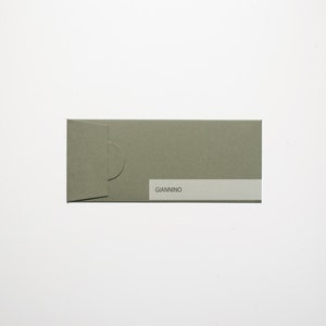 Sobre elegante, color verde oliva, 150 g/m², sobre largo, sobre mini dl, sobre grueso, sobres hechos a mano, listos para enviar