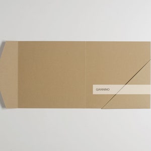 Busta tascabile, busta portafoglio kraft, cancelleria per matrimoni, tascabile quadrata, buste RSVP, busta carta kraft