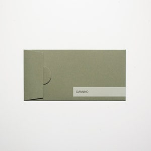 Sobre elegante, color verde oliva, 150 g/m², sobre largo, sobre dl, sobre grueso, sobres hechos a mano, listo para enviar