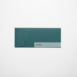 Sobre elegante, verde bosque, 200 g/m², sobre largo, sobre mini dl, sobre grueso, sobres hechos a mano, listo para enviar