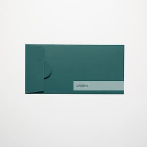 Sobre elegante, verde bosque, 200 g/m², sobre largo, sobre dl, sobre grueso, sobres hechos a mano, listo para enviar