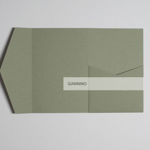 Pocketfold invite, green wallet envelope, wedding stationery, rectangular pocket fold, rsvp envelopes, pocket envelope