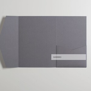 Busta tascabile A7, colore grigio pietra, buste portafogli, cancelleria per matrimonio, tascabile rettangolare, buste RSVP