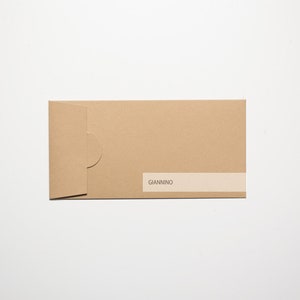 Sobre elegante, kraft, 180 g/m², sobre largo, sobre dl, sobre grueso, sobres hechos a mano, listo para enviar