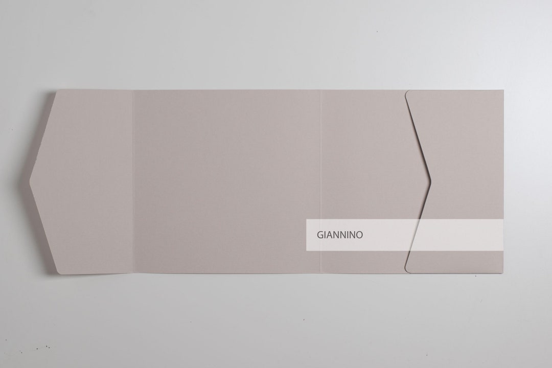 Pocketfold Envelope Beige Envelope Invitation Wedding Etsy