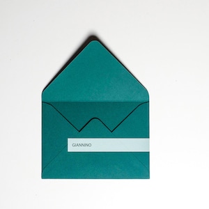 Elegante busta, verde foresta, 200 gsm, busta 5x7, busta, busta spessa, buste fatte a mano. Pronta per la spedizione