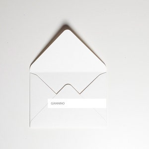 Elegante busta, gesso bianco, 180 gsm, busta 5x7, busta, busta spessa, buste fatte a mano. Pronta per la spedizione