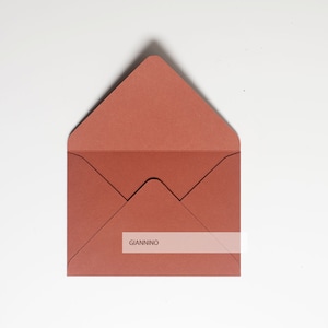 Elegante busta, color terracotta, 150 gsm, busta 5x7, busta, busta spessa, buste fatte a mano. Pronta per la spedizione
