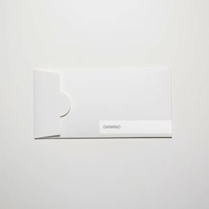 Elegante busta, gesso bianco, 180 gsm, busta lunga, busta dl, busta spessa, buste fatte a mano. Pronta per la spedizione