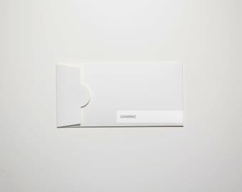 Enveloppe élégante, gesso blanc, 180 gsm, enveloppe longue, enveloppe dl, enveloppe épaisse, enveloppes faites main. prêt à être expédié