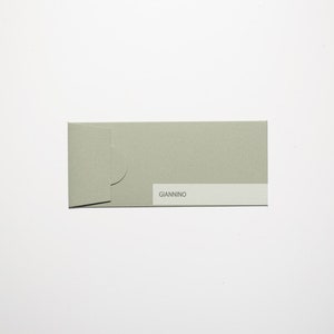 Sobre elegante, verde salvia, 180 g/m², sobre largo, sobre mini dl, sobre grueso, sobres hechos a mano, listos para enviar